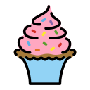 OpenMoji 13.1  🧁  Cupcake Emoji