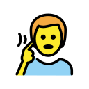 OpenMoji 13.1  🧏‍♂️  Deaf Man Emoji