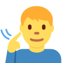 Twitter (Twemoji 14.0)  🧏‍♂️  Deaf Man Emoji