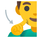 Google (Android 12L)  🧏‍♂️  Deaf Man Emoji