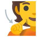 Google (Android 12L)  🧏  Deaf Person Emoji
