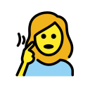 OpenMoji 13.1  🧏‍♀️  Deaf Woman Emoji