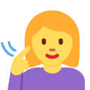 Twitter (Twemoji 14.0)  🧏‍♀️  Deaf Woman Emoji