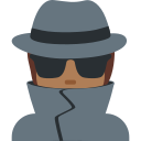 Twitter (Twemoji 14.0)  🕵🏾  Detective: Medium-dark Skin Tone Emoji