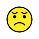 OpenMoji 13.1  😞  Disappointed Face Emoji