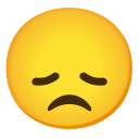 Google (Android 12L)  😞  Disappointed Face Emoji