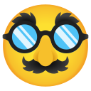 Google (Android 12L)  🥸  Disguised Face Emoji
