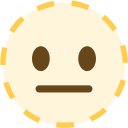 Twitter (Twemoji 14.0)  🫥  Dotted Line Face Emoji