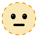 Google (Android 12L)  🫥  Dotted Line Face Emoji