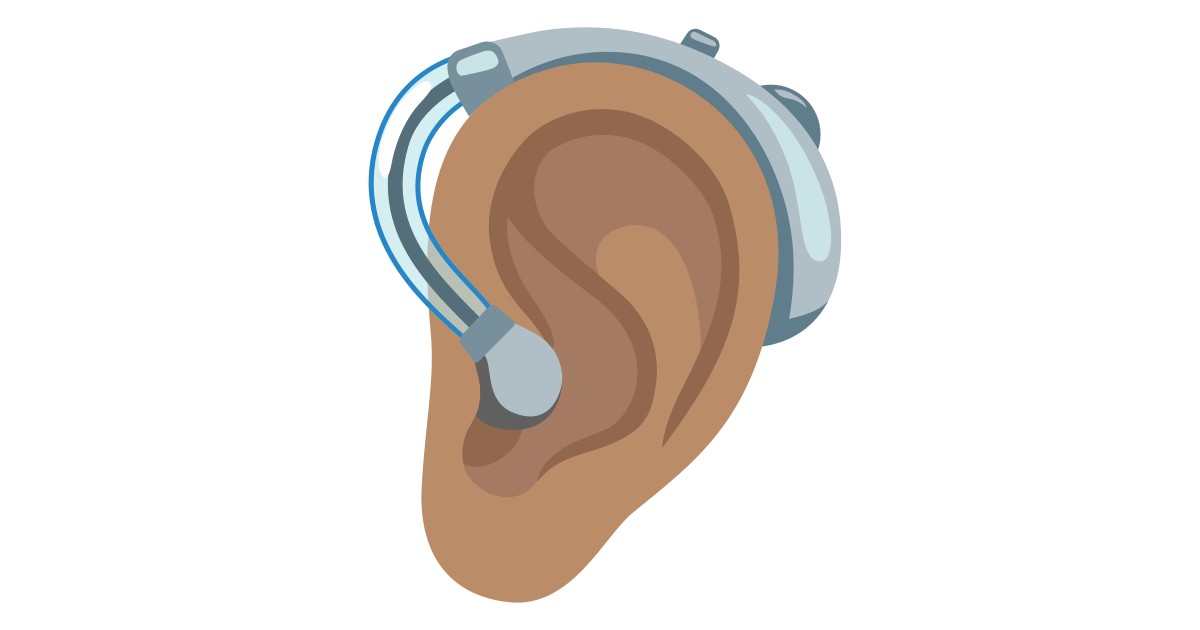 🦻🏽  Ear With Hearing Aid: Medium Skin Tone
