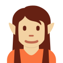 Twitter (Twemoji 14.0)  🧝🏼  Elf: Medium-light Skin Tone Emoji