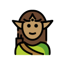 OpenMoji 13.1  🧝🏽  Elf: Medium Skin Tone Emoji