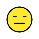 OpenMoji 13.1  😑  Expressionless Face Emoji