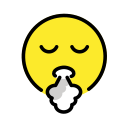 OpenMoji 13.1  😮‍💨  Face Exhaling Emoji