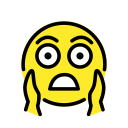 OpenMoji 13.1  😱  Face Screaming In Fear Emoji