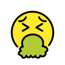 OpenMoji 13.1  🤮  Face Vomiting Emoji