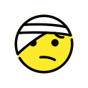 OpenMoji 13.1  🤕  Face With Head-bandage Emoji
