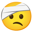 Google (Android 12L)  🤕  Face With Head-bandage Emoji