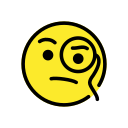 OpenMoji 13.1  🧐  Face With Monocle Emoji