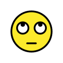OpenMoji 13.1  🙄  Face With Rolling Eyes Emoji