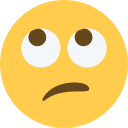 Twitter (Twemoji 14.0)  🙄  Face With Rolling Eyes Emoji