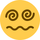 Twitter (Twemoji 14.0)  😵‍💫  Face With Spiral Eyes Emoji
