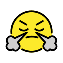 OpenMoji 13.1  😤  Face With Steam From Nose Emoji