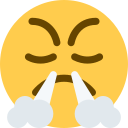 Twitter (Twemoji 14.0)  😤  Face With Steam From Nose Emoji