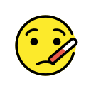 OpenMoji 13.1  🤒  Face With Thermometer Emoji