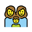 OpenMoji 13.1  👩‍👩‍👦  Family: Woman, Woman, Boy Emoji