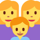Twitter (Twemoji 14.0)  👩‍👩‍👦  Family: Woman, Woman, Boy Emoji
