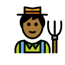 OpenMoji 13.1  🧑🏾‍🌾  Farmer: Medium-dark Skin Tone Emoji
