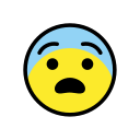 OpenMoji 13.1  😨  Fearful Face Emoji