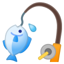Google (Android 11.0)  🎣  Fishing Pole Emoji