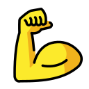 OpenMoji 13.1  💪  Flexed Biceps Emoji