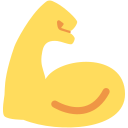 Twitter (Twemoji 14.0)  💪  Flexed Biceps Emoji