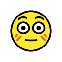 OpenMoji 13.1  😳  Flushed Face Emoji