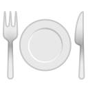 Google (Android 11.0)  🍽️  Fork And Knife With Plate Emoji