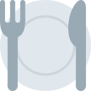 Twitter (Twemoji 14.0)  🍽️  Fork And Knife With Plate Emoji