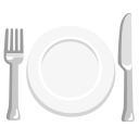 Google (Android 12L)  🍽️  Fork And Knife With Plate Emoji