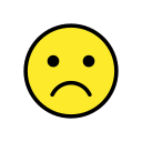 OpenMoji 13.1  ☹️  Frowning Face Emoji