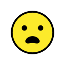 OpenMoji 13.1  😦  Frowning Face With Open Mouth Emoji