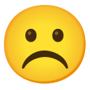 Google (Android 12L)  ☹️  Frowning Face Emoji