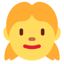 Twitter (Twemoji 14.0)  👧  Girl Emoji