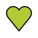 OpenMoji 13.1  💚  Green Heart Emoji