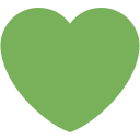Twitter (Twemoji 14.0)  💚  Green Heart Emoji