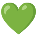 Google (Android 12L)  💚  Green Heart Emoji