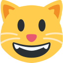 Twitter (Twemoji 14.0)  😺  Grinning Cat Emoji