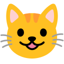 Google (Android 12L)  😺  Grinning Cat Emoji