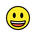 OpenMoji 13.1  😃  Grinning Face With Big Eyes Emoji